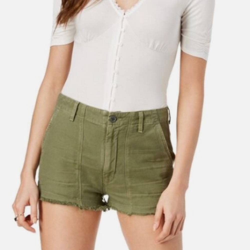 Citizens Of Humanity Meghan Frayed Casual Cargo Shorts Size 27